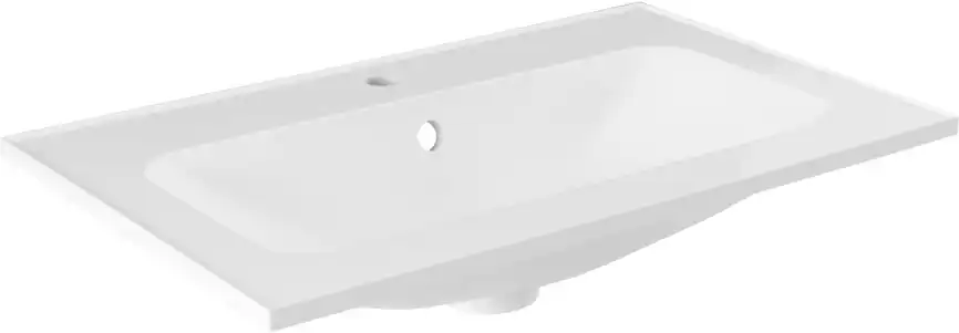 Раковина Aquanet Арт 75 318925 прямоугольная, Белая глянцевая фото 6