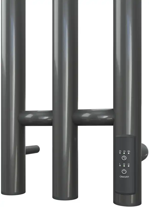 Полотенцесушитель электрический Aquanet Arco 110х12 графит металлик фото 4