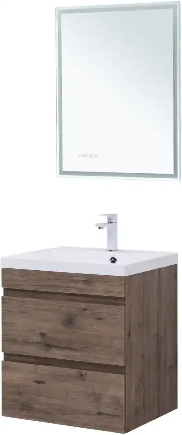 Тумба под раковину Aquanet Нота New 60 дуб веллингтон табак 334191 фото 11