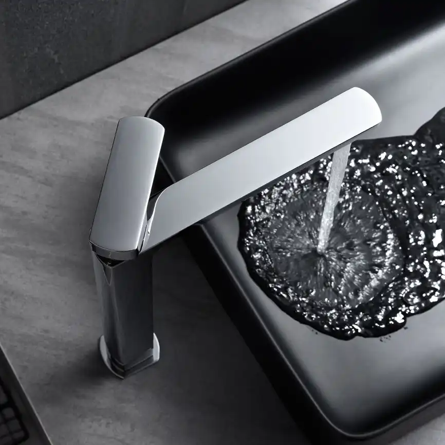 Смеситель для накладной раковины Vincea Next VBF-1N2CH однорычажный, хром фото 2