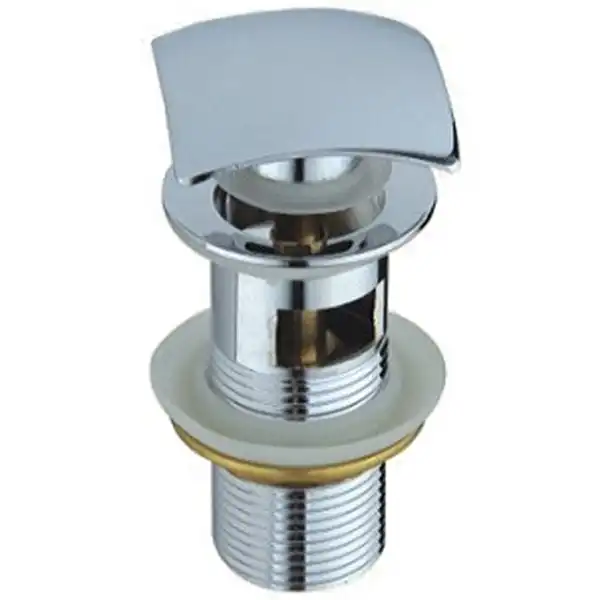 Донный клапан для раковины CeramaLux RD005 с переливом, Хром фото 1