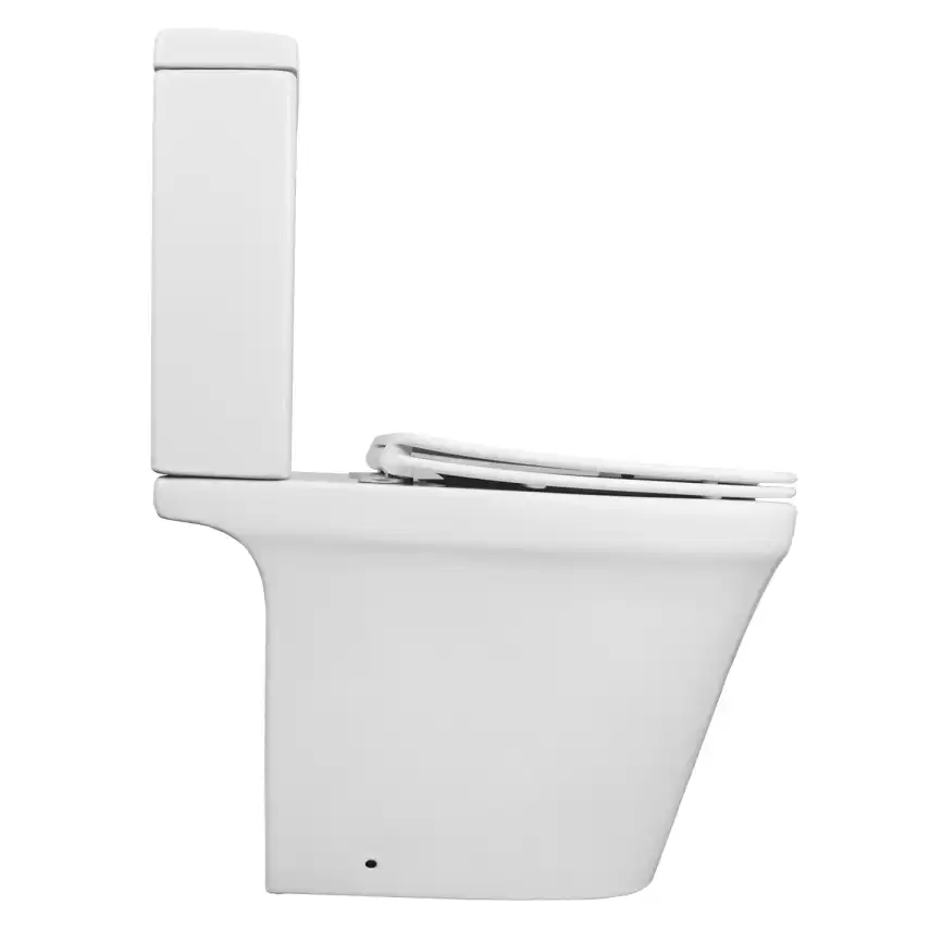 Унитаз-компакт Azario Candy AZ-1503B напольный, безободковый, с бачком и сидением микролифт, цвет белый фото 8