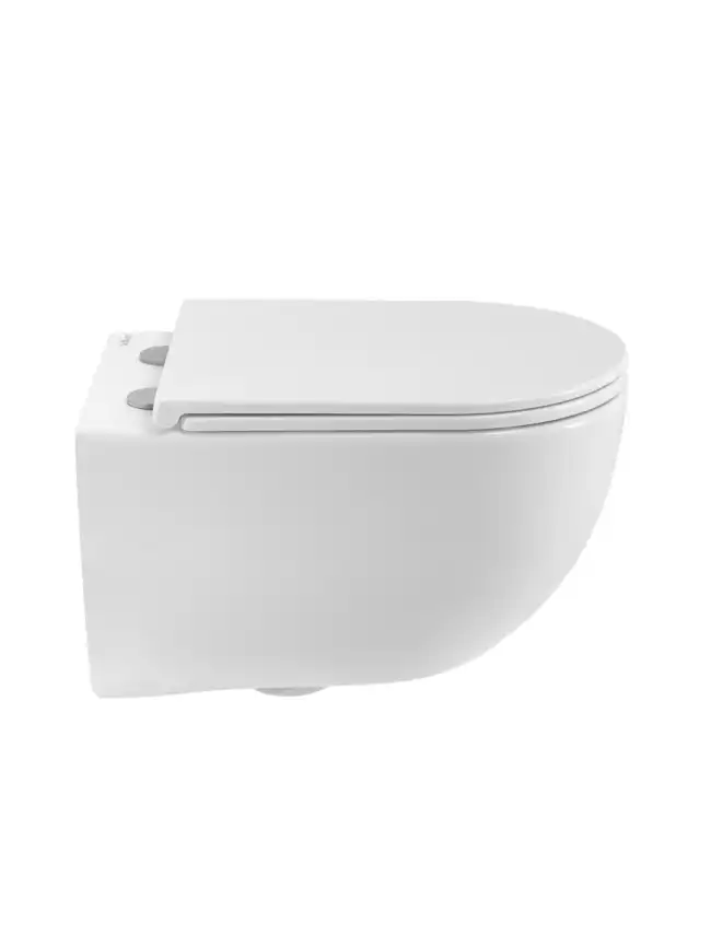 Унитаз подвесной BelBagno ETNA BB008CH-TOR/SC безободковый с сиденьем и смывом TORNADO фото 4