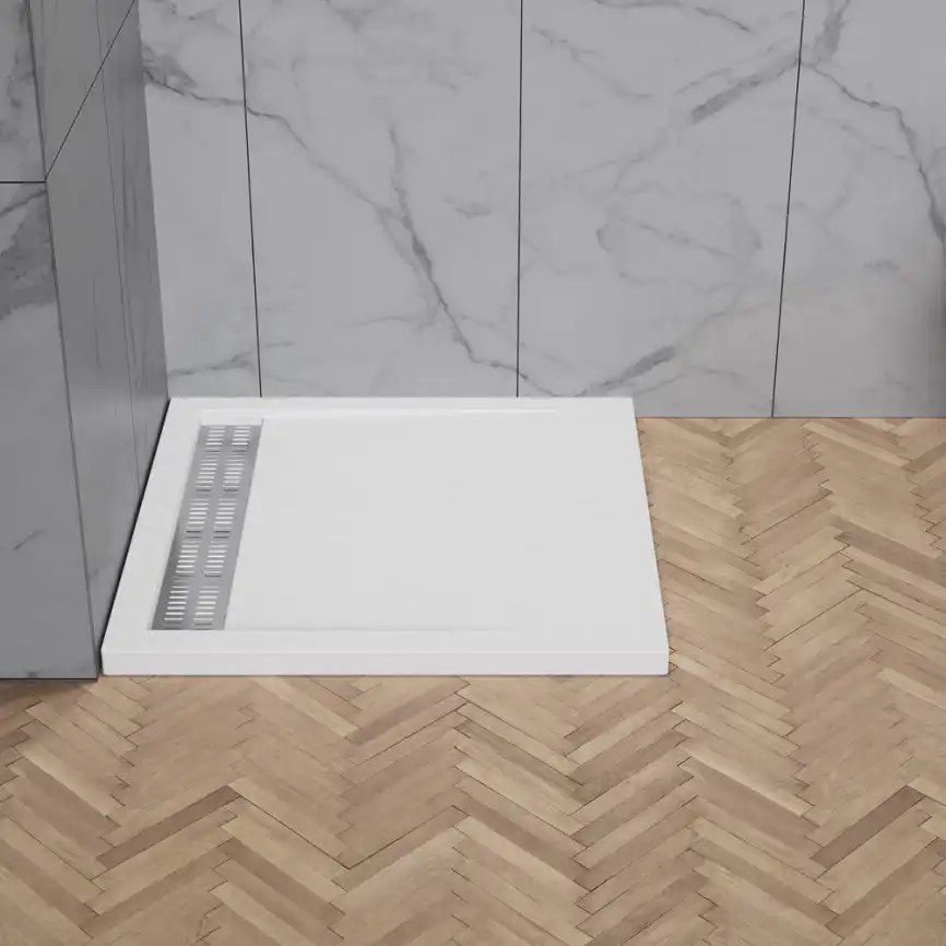 Душевой поддон BelBagno DUE 100х100 акриловый TRAY-BB-DUE-A-100-4-W0 Белый фото 3