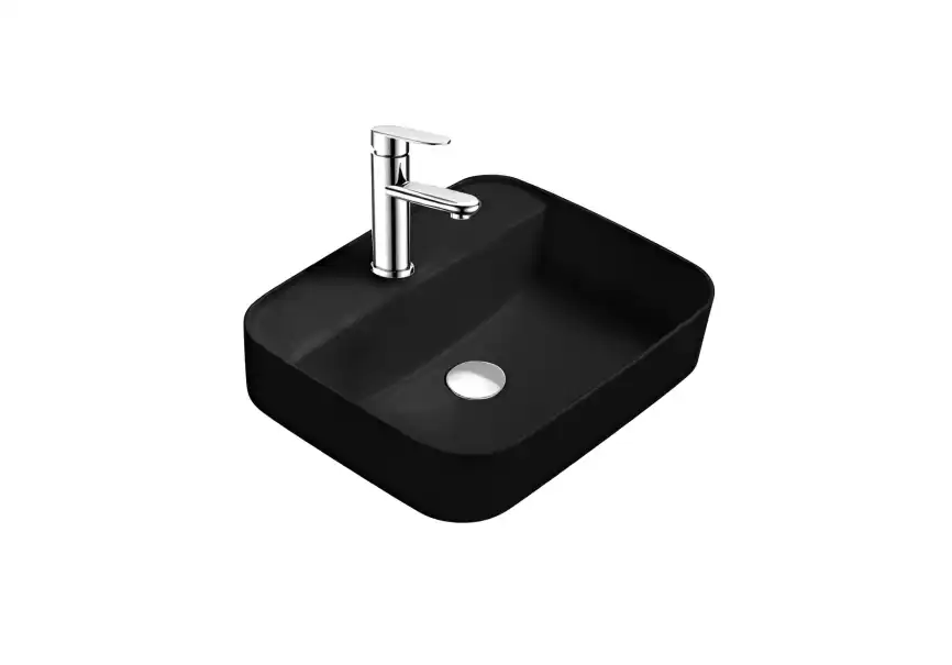 Раковина накладная Aquatek Вега 50х39,5х14 AQ5506-MB, Черная матовая фото 1