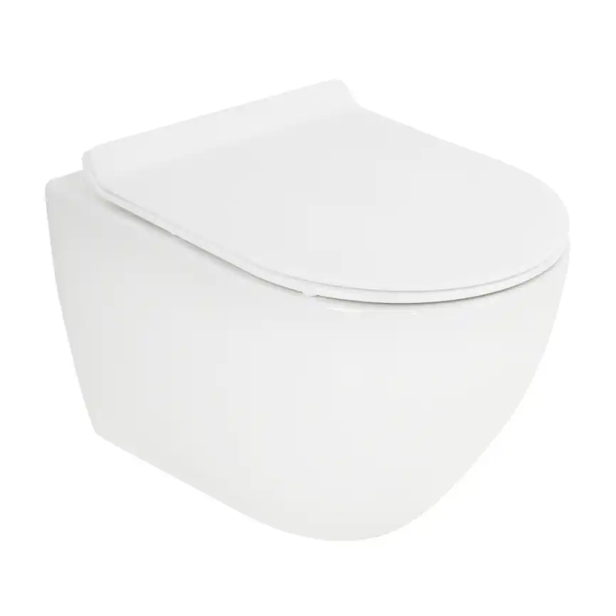 Подвесной унитаз CEZARES STYLUS-TOR CZR-6601-TH-TOR, безободковый, смыв Торнадо, белый фото 2