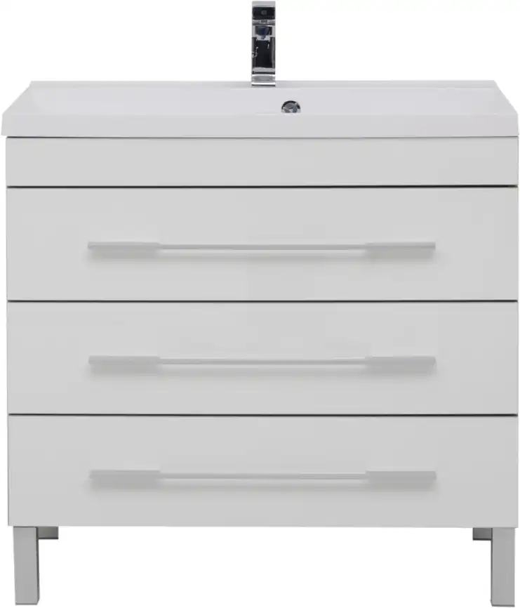 Тумба под раковину Aquanet Верона 90 белый (напольная 3 ящика) 178470 фото 4