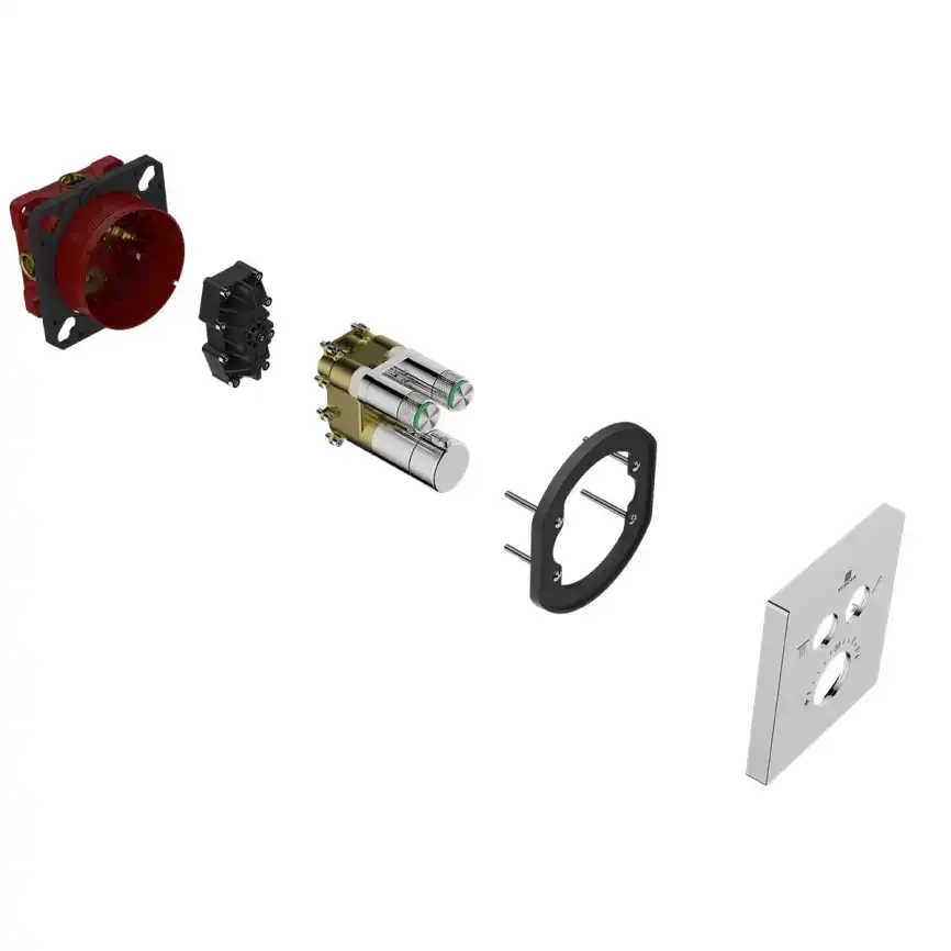 Смеситель для душа Vincea VSCV-321T-MCH встраиваемый  двухфункциональный, термостатический, хром фото 2