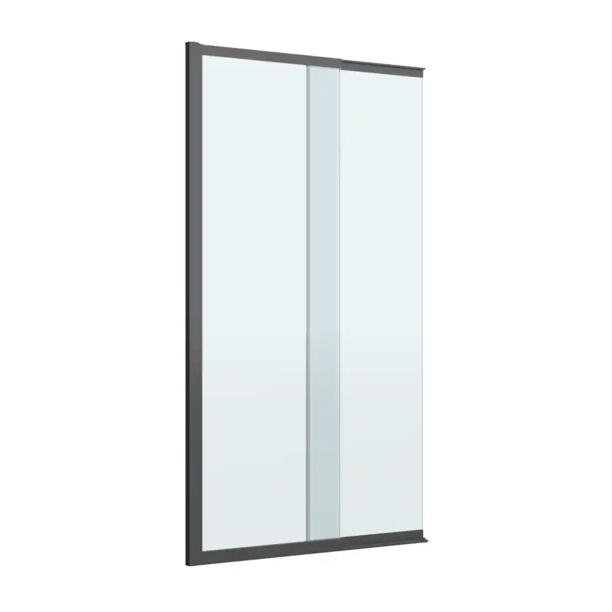 Шторка на ванну CEZARES SLIDER-FIX-VF-11-90/150-C-NERO прозрачное стекло, профиль Черный фото 6