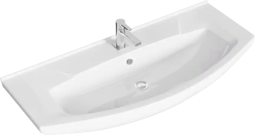 Тумба с раковиной подвесная Aqwella Rodos 105 см, ROD01101, цвет Белый фото 2