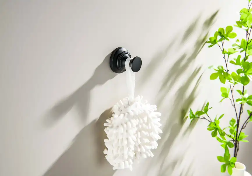 Крючок для полотенец Aquatek Классик AQ4501MB, Черный матовый фото 4