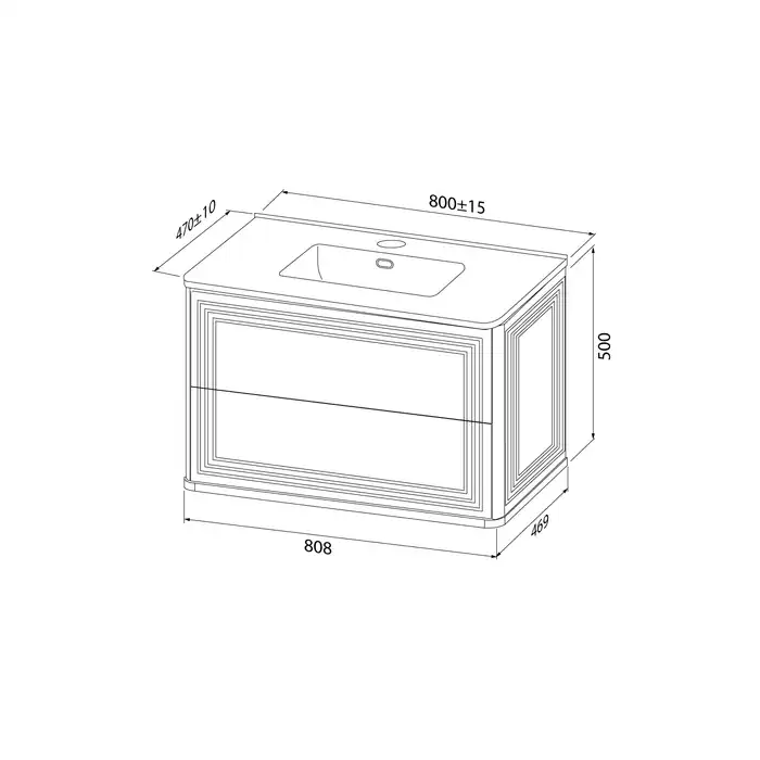 Тумба с раковиной IDDIS Oxford Neo 80, подвесная, Белая, OXN80W0i95K фото 17