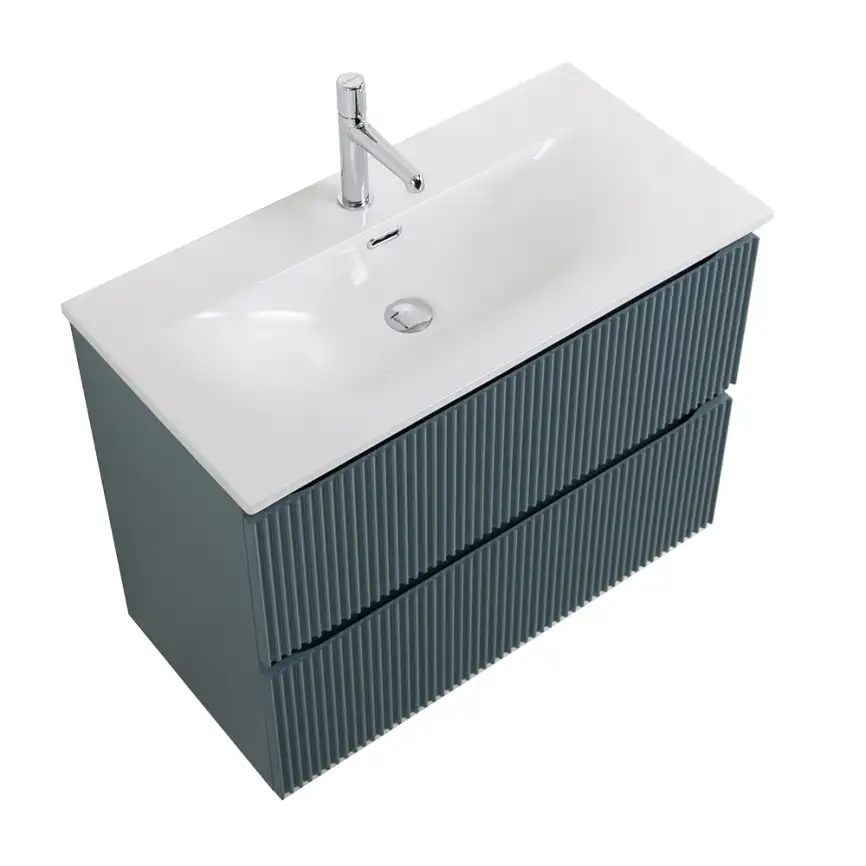 Тумба под раковину BelBagno UNO-MINI-800-2C-SO-AO подвесная, Голубой Матовый фото 3