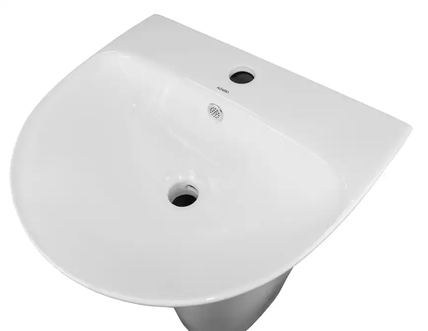 Раковина напольная AZARIO FRETTA ROUND 480x420x835 отдельностоящая (AZ-307) фото 6