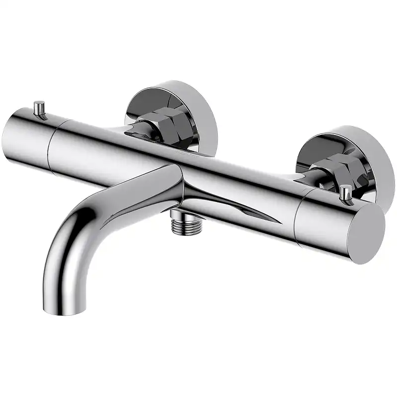 Смеситель для ванны Aquatek Европа AQ1343CR, термостатический, с коротким изливом, Хром фото 1