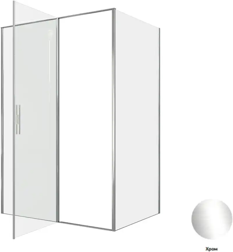 Душевой уголок Allen Brau Priority 140x100 3.31034.00 + 3.31046.00 хром фото 5