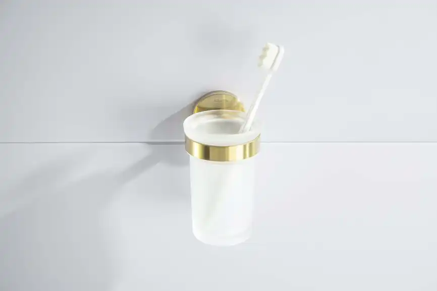 Стакан для ванной Aquatek Европа AQ4104BG, Золото матовое фото 4