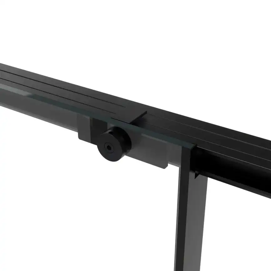 Душевой уголок Vincea Slim Soft 120х90 VSR-1SS9012CLB, дверь раздвижная, профиль черный, стекло прозрачное фото 3