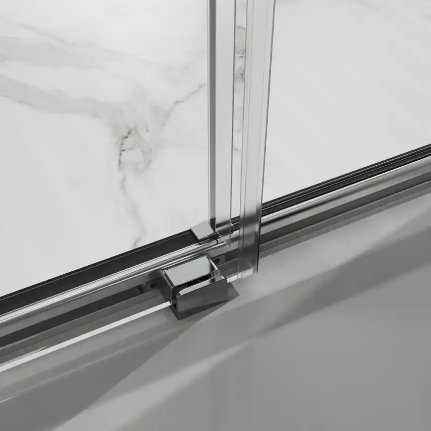 Душевая дверь Azario 120 AZ-Y43-120-MB-CL, профиль черный матовый, стекло Прозрачное фото 6