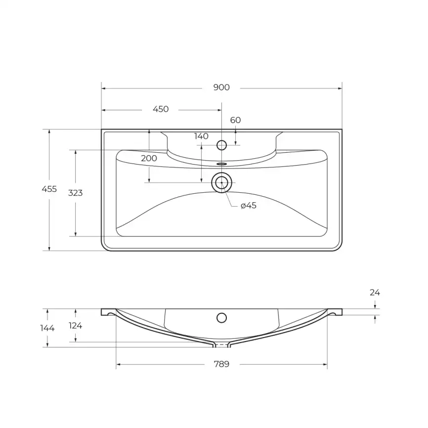 Раковина из литьевого мрамора BelBagno BB900/455-LV-MR-ALR фото 3
