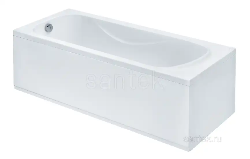 Акриловая ванна Santek Тенерифе 160х70 1WH302357 прямоугольная, Белая фото 2