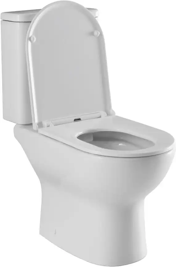 Чаша напольного унитаза Aquanet Ray-C с сиденьем микролифт, белый фото 10