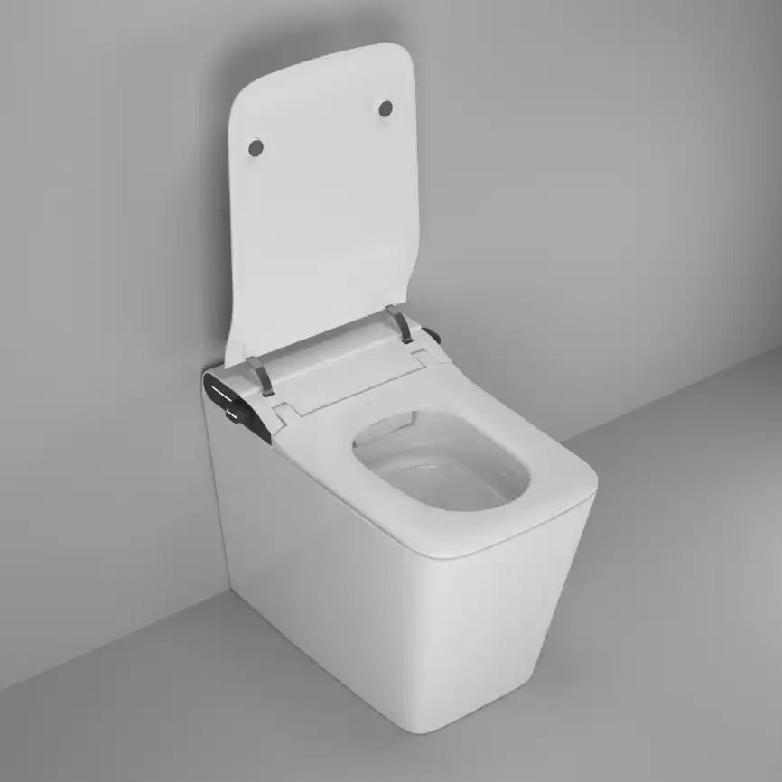 Электронный унитаз-биде Grossman Smart GR-PR-5701 приставной, с импульсным смывом, белый фото 5