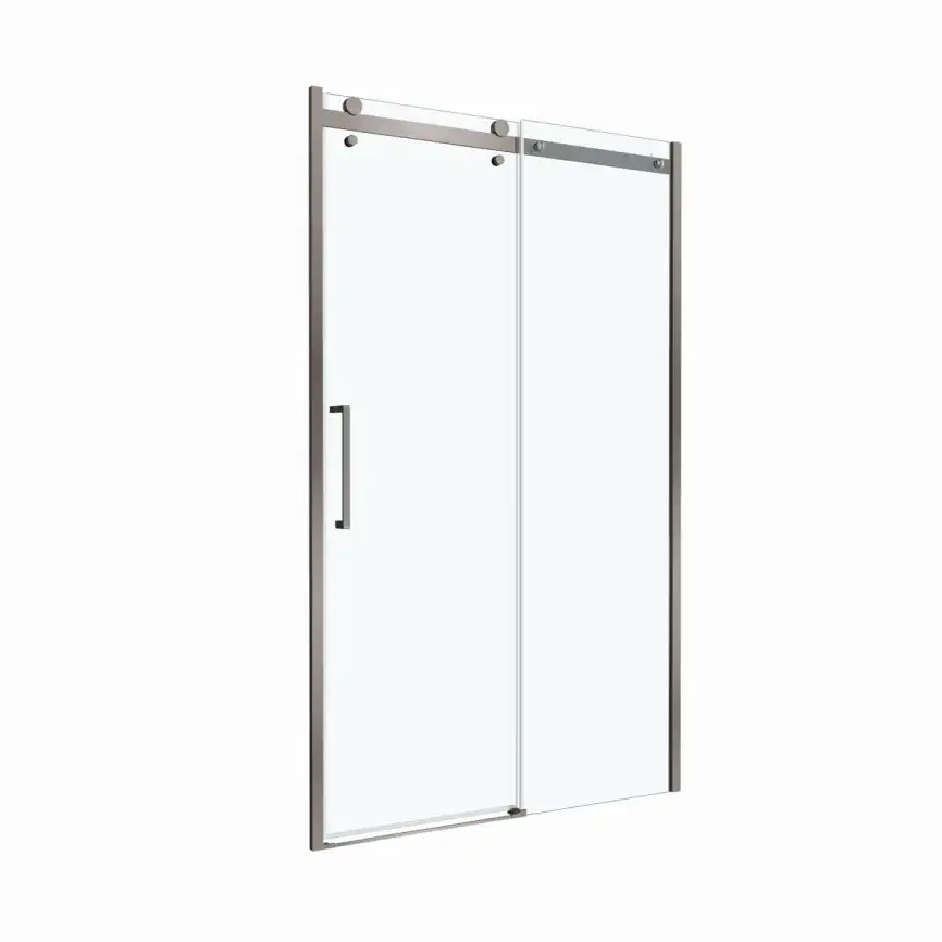 Душевая дверь BelBagno MARINO-2-BF-1-130-C-GM стекло прозрачное, профиль Оружейная сталь фото 8