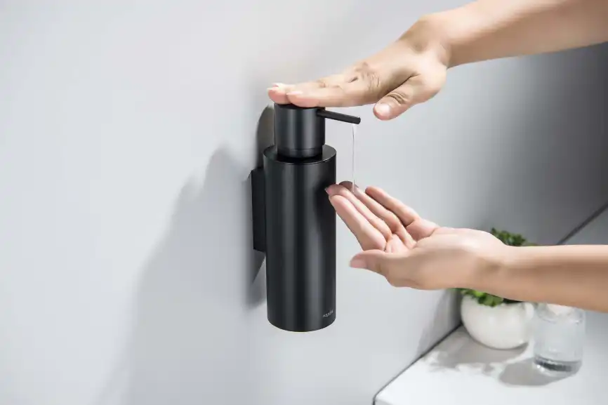 Дозатор для жидкого мыла Aquatek Оберон AQ4205MB, Черный матовый фото 3