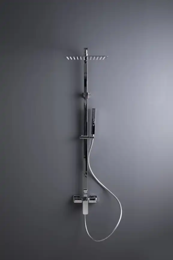 Душевая система Allen Brau Infinity 5.21012-00 для душа без излива, с верхним и ручным душем, Хром фото 3