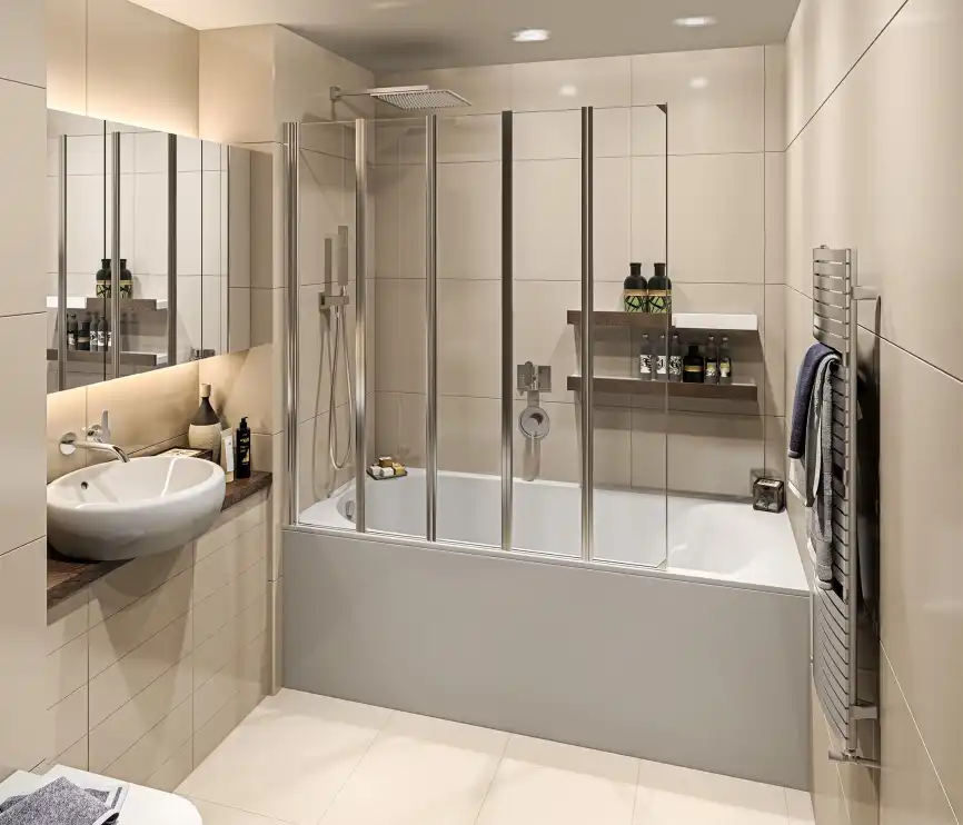 Шторка для ванны Good Door SCREEN GR5-120-C-CH 120 см, ПД00082, профиль Хром, стекло Прозрачное фото 1