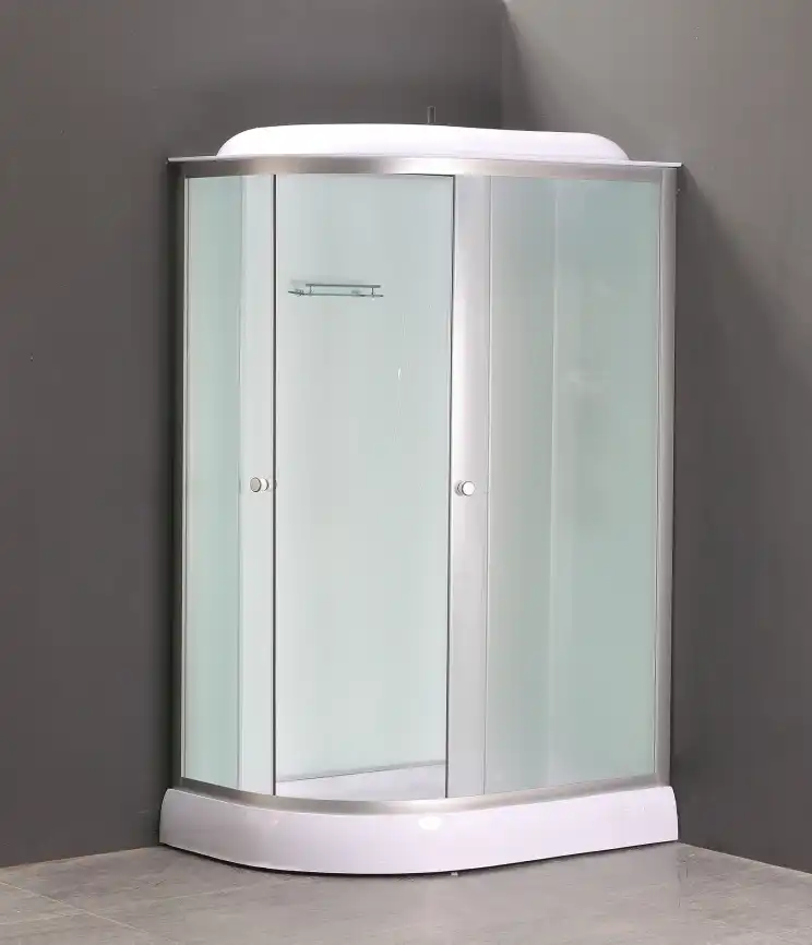 Душевая кабина Loranto 120х80 низкий поддон, матовое стекло, профиль Хром, CS-66121R F 120 фото 2