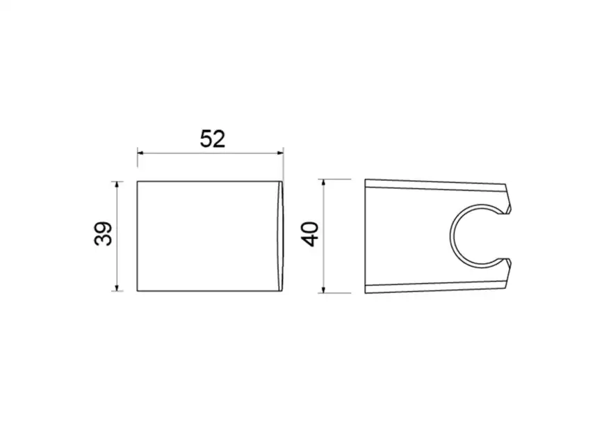 Держатель ручного душа Aquatek  AQ2403CR, Хром фото 2