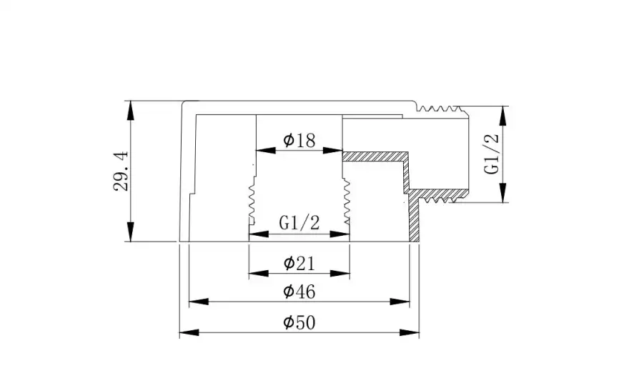 Душевая система Aquatek Вега AQ1074MB для душа без излива, встраиваемая с верхним душем, Черный матовый фото 11