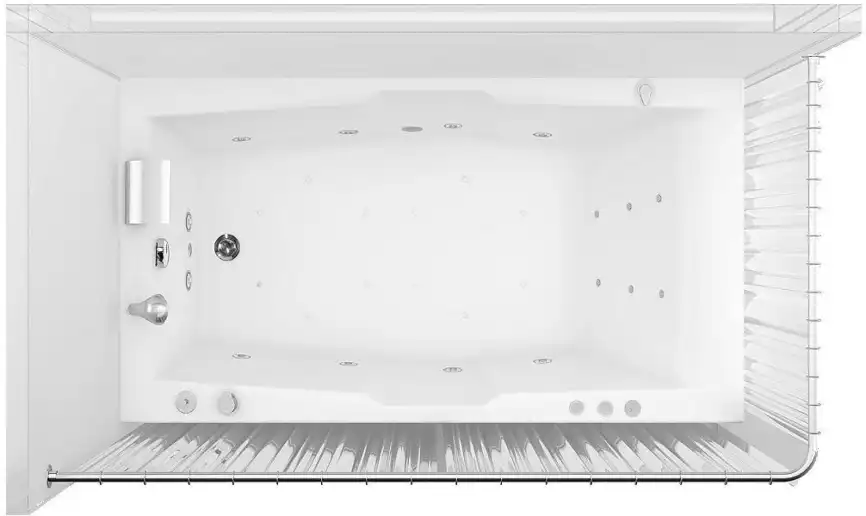 Карниз для ванны Aquanet угловой Г-образный 180х80 фото 3