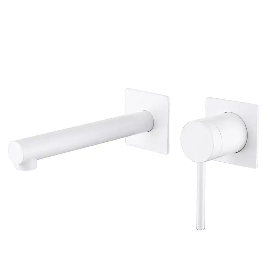 Смеситель для раковины Abber Emotion AF8812W встраиваемый, с внутренней частью, Белый фото 1