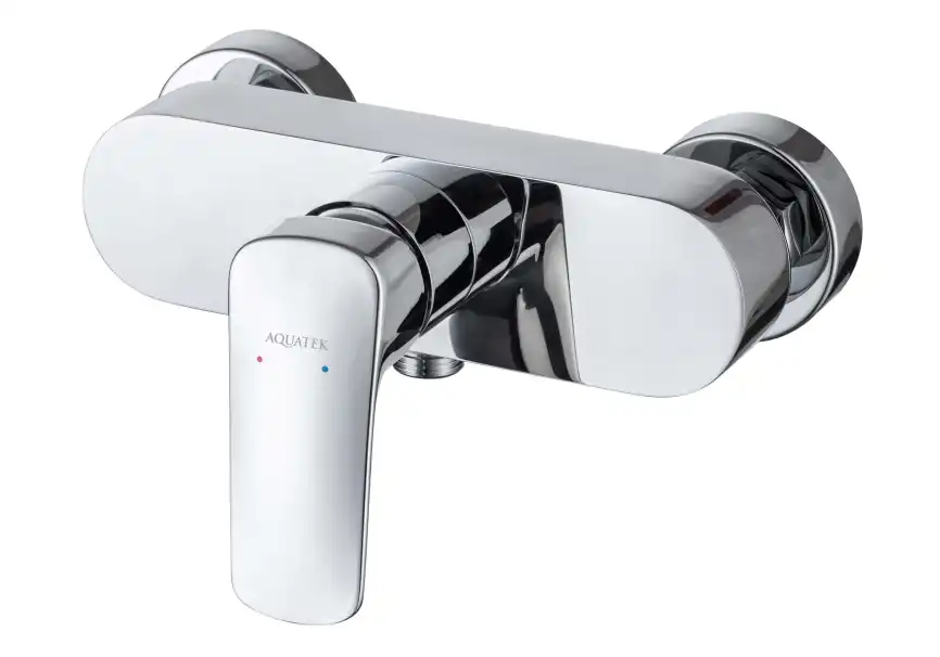 Смеситель для душа Aquatek Вега AQ1032CR, с душевым гарнитуром однорычажный, Хром фото 5