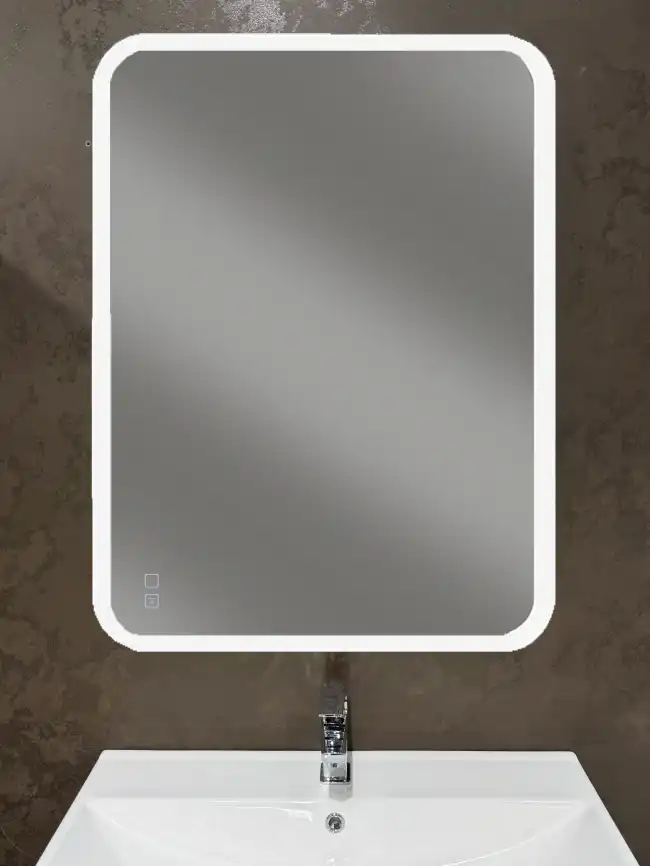 Зеркало с подсветкой AVS Байкал 100x80 см, антипар фото 7