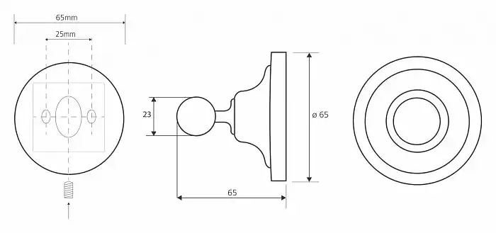 Крючок 30 мм 6,5 см BEMETA RETRO бронза 144106137 фото 2