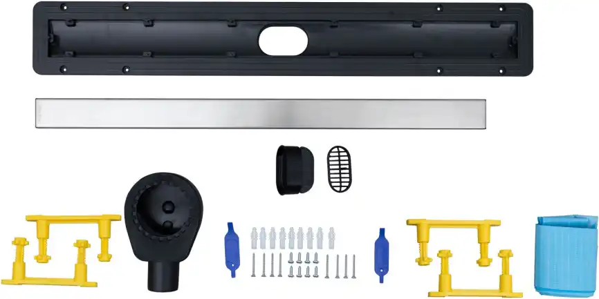 Душевой лоток Allen Brau Infinity 9.50005.SS 750 мм с решеткой под плитку, Хром матовый фото 6