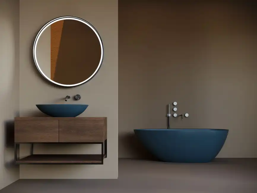 Ванна Salini PAOLA 160х80 101511SM из материала S-Stone, Белая матовая фото 8