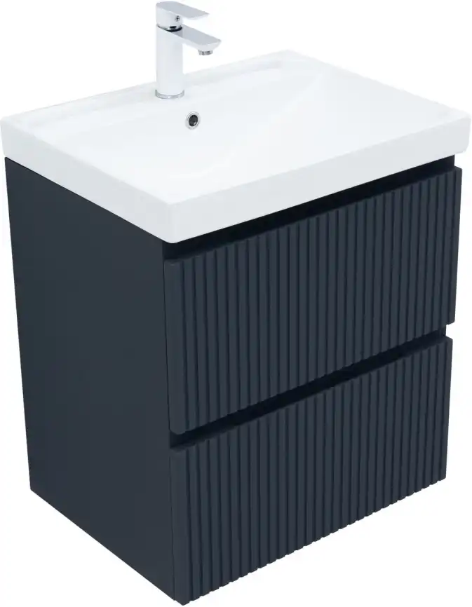 Тумба под раковину Aquanet Джейн (Flat) 60 маренго, подвесная, 335427 фото 14