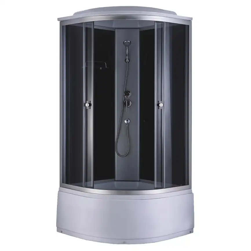 Душевая кабина Loranto 90х90, высокий поддон, Тонированное стекло, CS-888EATM/B-90 фото 1