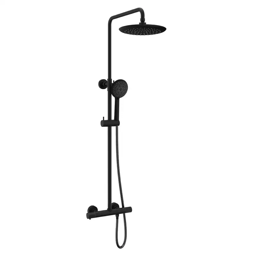 Душевая система  Vincea Desire VSFS-1D0TMB VSFS-1D0TMB  с термостатом, черный матовый фото 4