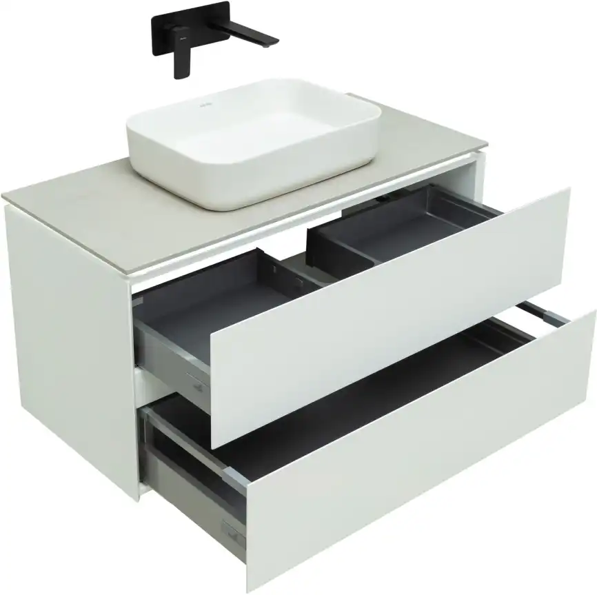 Тумба под раковину Allen Brau Infinity 100 1.21003.WM белый матовый фото 4