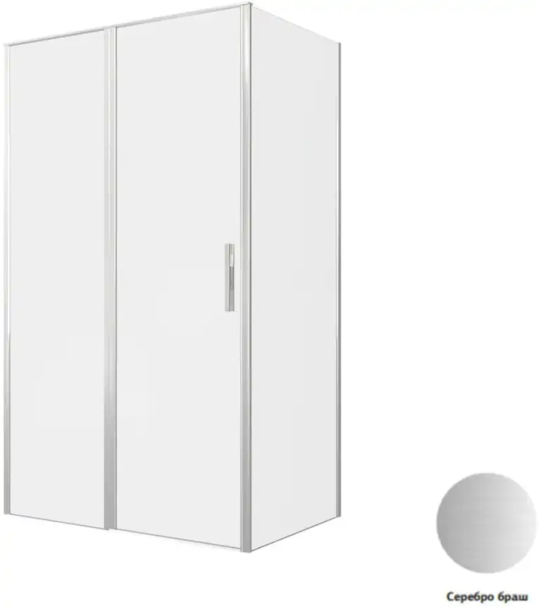 Душевой уголок Allen Brau Priority 120x80 3.31008.BA + 3.31014.BA серебро браш фото 1
