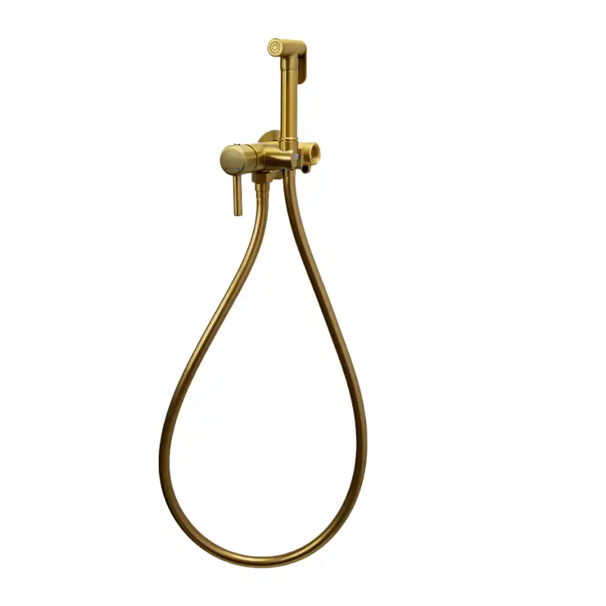 Гигиенический душ со смесителем AVS Slimmer 811-131-BG, брашированное золото фото 5