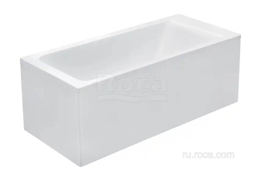 Акриловая ванна Roca EASY 170х75 ZRU9302899 прямоугольная, Белая фото 3
