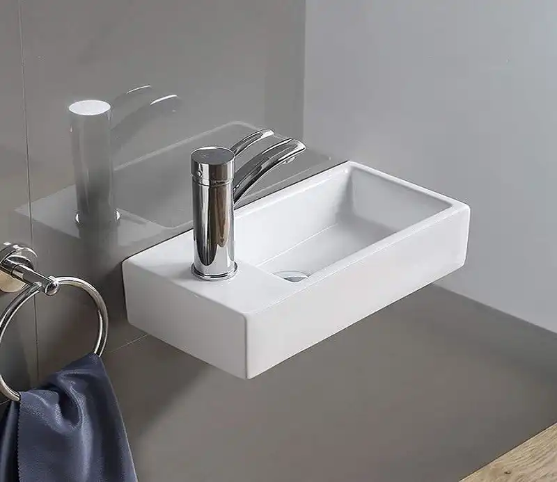 Умывальник CeramaLux 9048DR 405х200х100 Подвесная цвет Белый фото 2