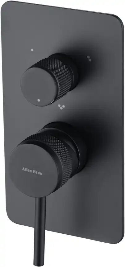 Смеситель для ванны с душем Allen Brau Priority 5.31A11-31 встраиваемый, с внутренней частью, Черный матовый фото 1